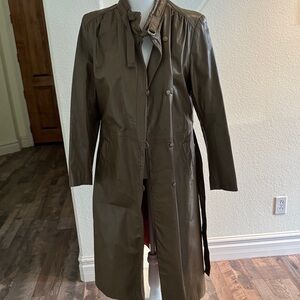Vintage Women's Brown Leather Coat